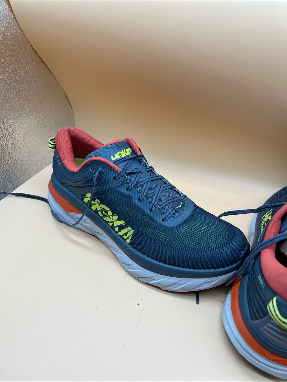Hoka One One Bondi 7 1110518-RTOS Men's 11 Running Shoes Athletic Sneakers - Picture 6 of 8